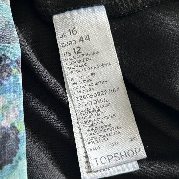 Topshop Blurry Watercolor Floral Maxi Skirt ASO Miranda Kerr - Picture 11 of 12